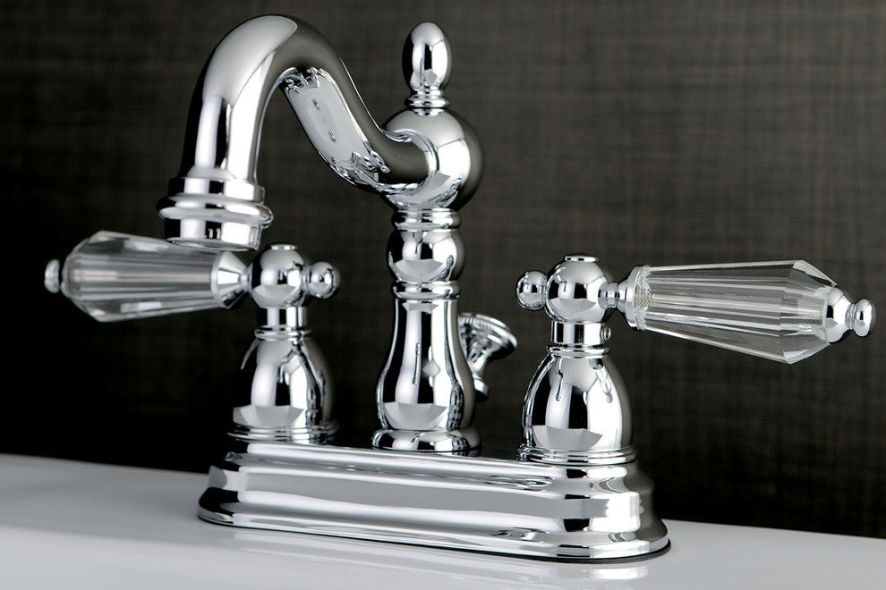 Kingston Brass 4" Centerset Bathroom Faucet, Polished Chrome