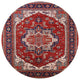 Ahgly Company Indoor Round Mid-Century Modern Area Rugs, 7' Round