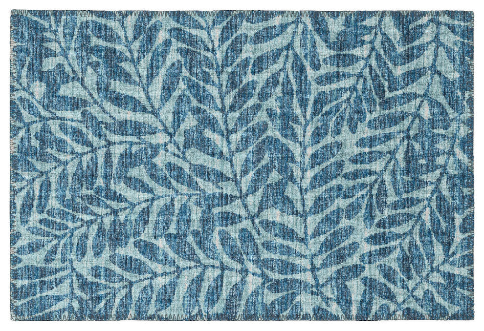 Indoor/Outdoor Sedona SN5 Denim Machine Washable 1'8" x 2'6" Rug
