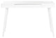 Retro Scandinavian Desk, Angled Legs With Lacquered Top & Spacious Drawer, White