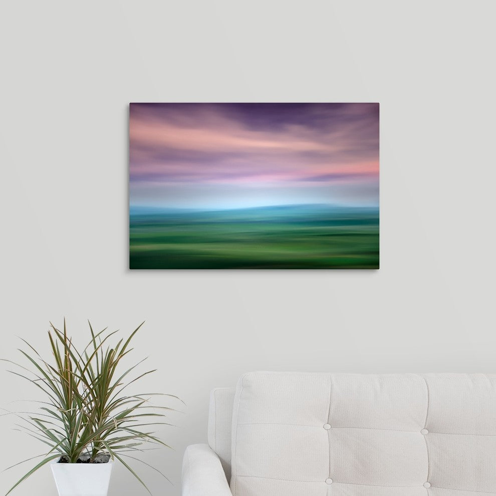 "Hazy Palouse Evening" Wrapped Canvas Art Print, 24"x16"x1.5"
