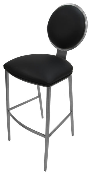 535 Stainless Steel Bar Stool 26" 30" Extra Tall  35", Black, 35"