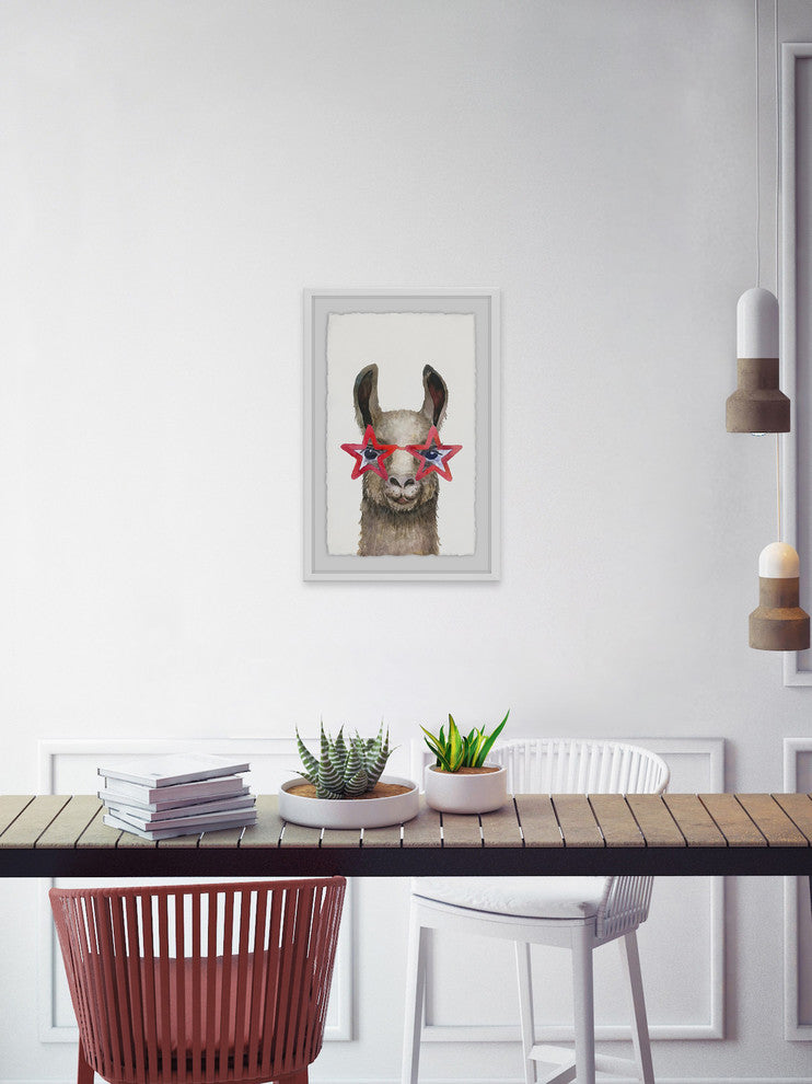 "Star Glasses" Framed Painting Print, 16"x24"