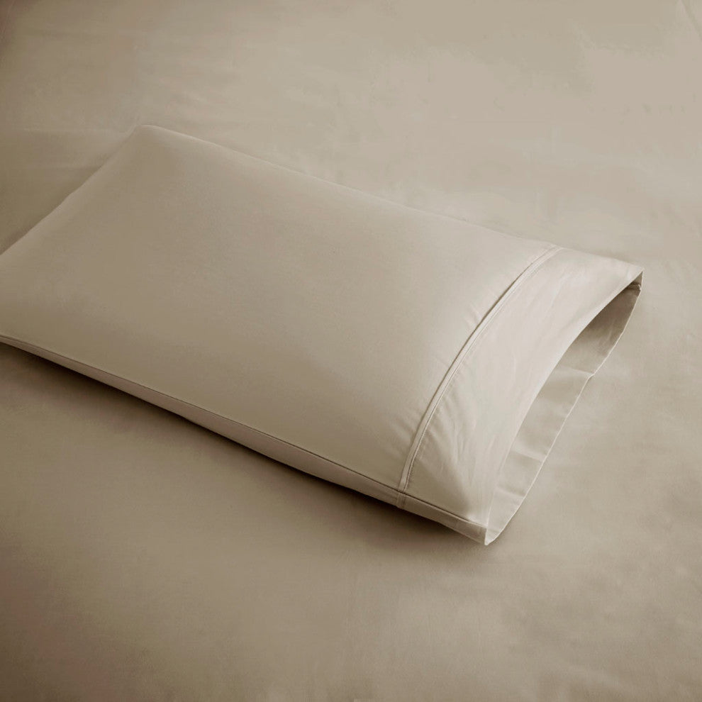 Beautyrest 600 Thread Count Cooling 4-Piece Sheet Set, Khaki, Full