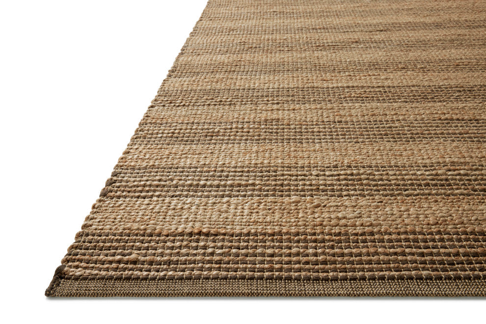 Chris Loves Julia x Loloi Judy Natural / Chocolate 7'-9" x 9'-9" Area Rug