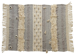 Eclectic Overtufted Throw Blanket