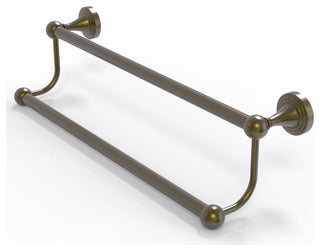 Sag Harbor 18" Double Towel Bar, Antique Brass