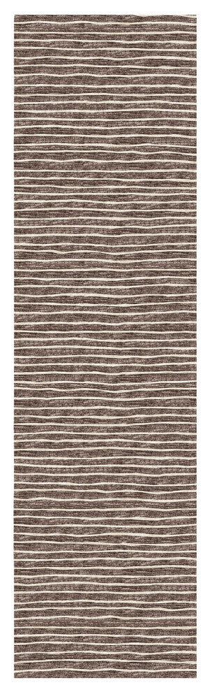 Indoor/Outdoor Laidley LA1 Chocolate Machine Washable 2'3" x 7'6" Rug