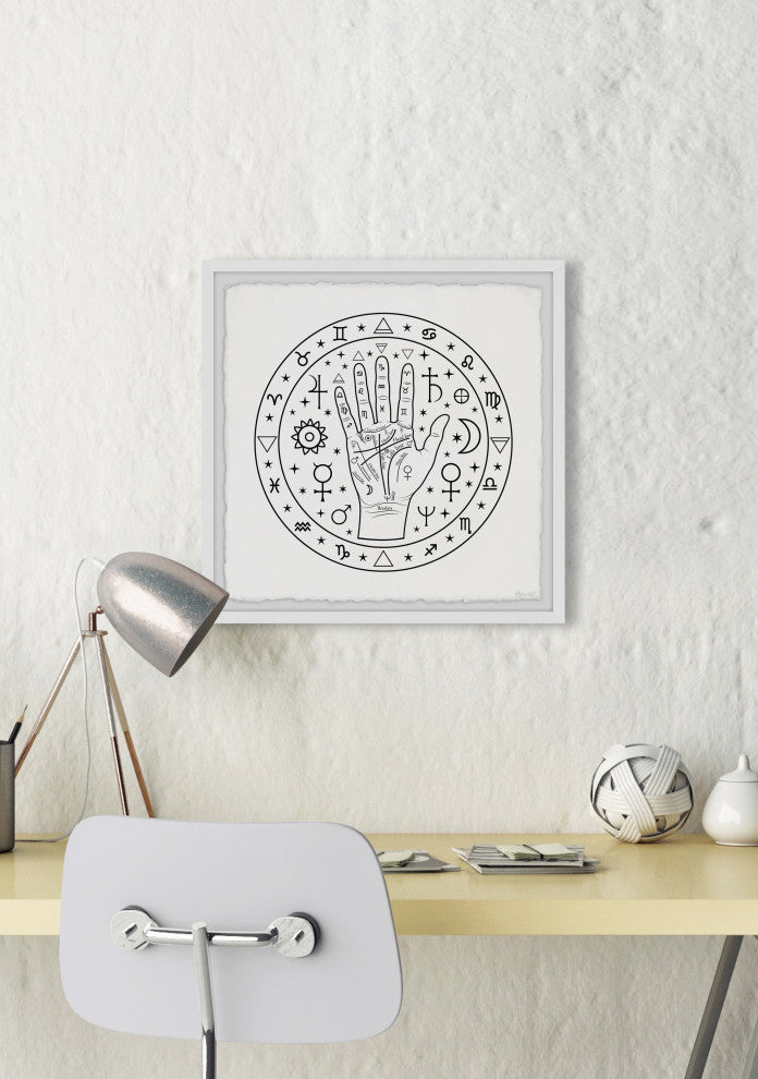 "Everything Is, Your Hands" Framed Painting Print, 24x24