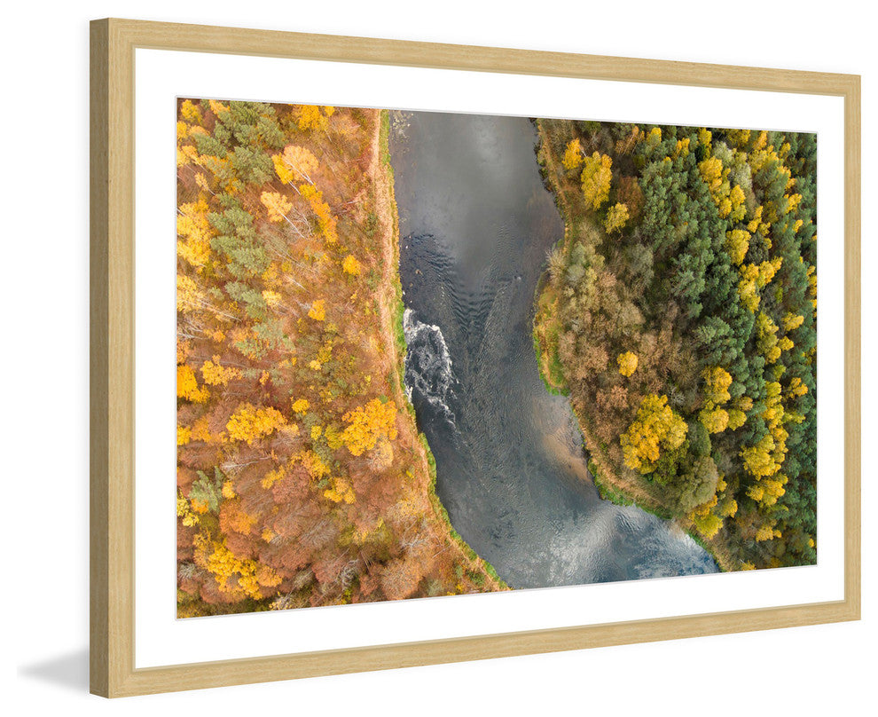 "Lazy River" Framed Print by Karolis Janulis