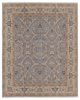 Aleska Traditional Oriental, Gray/Gold, 2'6"x12' Runner