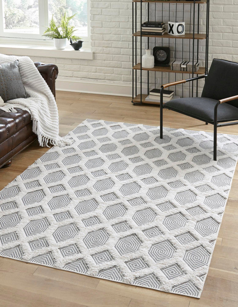Unique Loom Sabrina Soto Casa Havana Area Rug, Anthracite Gray, 9' 10 X 12' 0 Rectangular