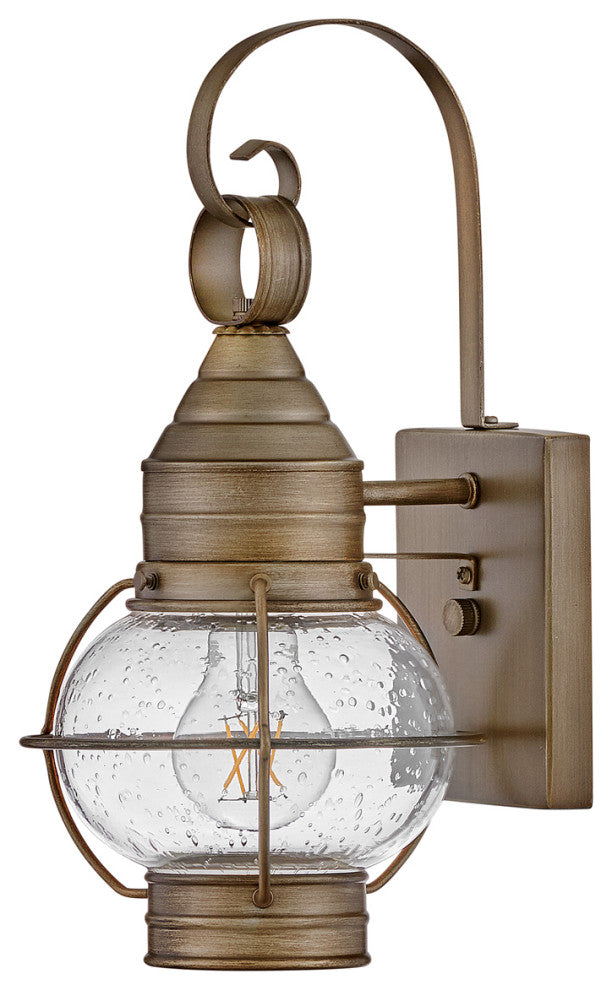 Hinkley Cape Cod 14" Extra Sm Outdoor Wall Mount Onion Lantern, Burnished Bronze