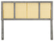 Delmare Cane King Headboard-Gray