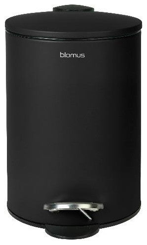 Tubo Pedal Bin Wastepaper Basket Black