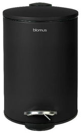 Tubo Pedal Bin Wastepaper Basket Black