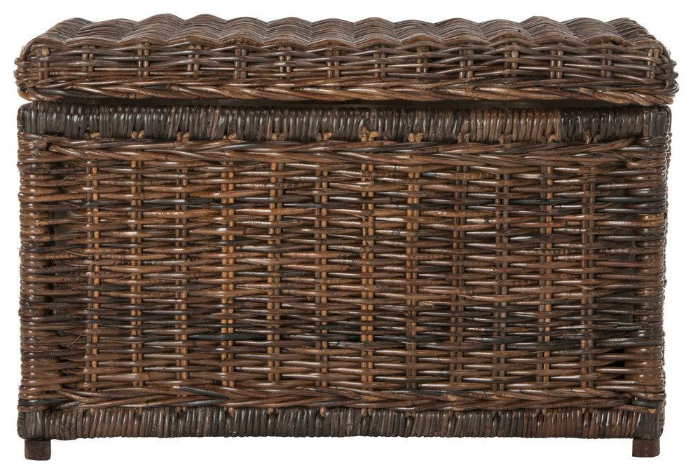 happimess Elijah 30" Wicker Storage Trunk, Brown