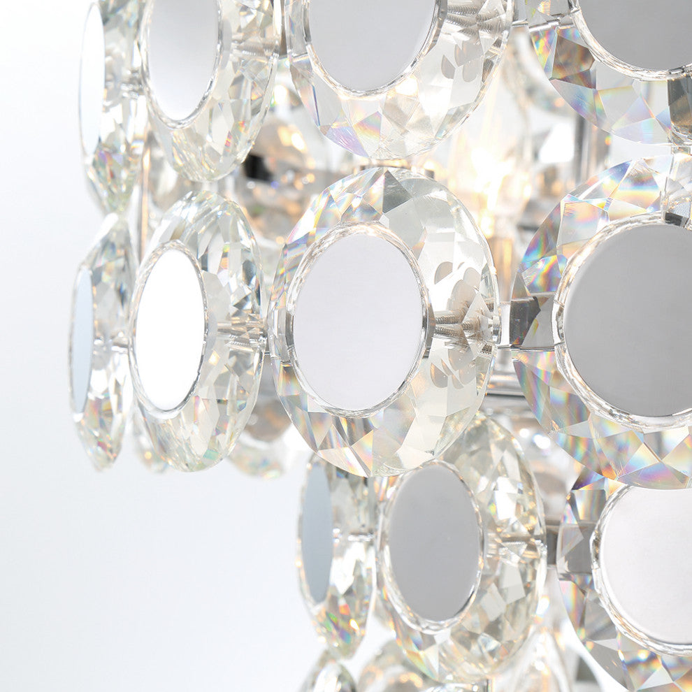 Perrene 8-Light Chandelier, Chrome