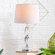 Graham 27" Crystal Table Lamp, Chrome