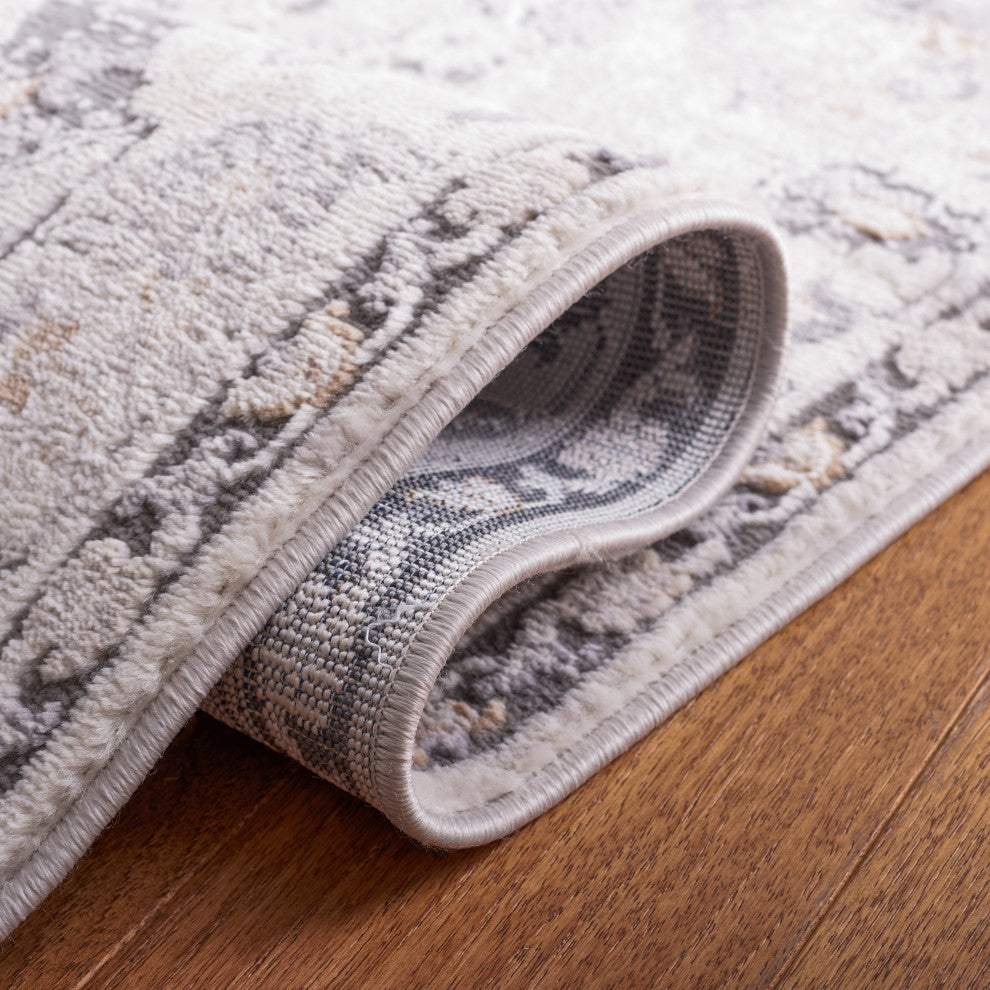 Safavieh Eternal Collection ETL206F Rug, Grey/Ivory, 4' X 6'