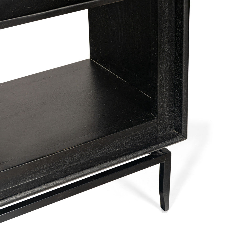 Camilo 72" High 2 Door Accent Cabinet, Black