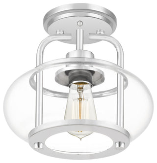 Trilogy 1-Light Semi-Flush Mount, Brushed Nickel