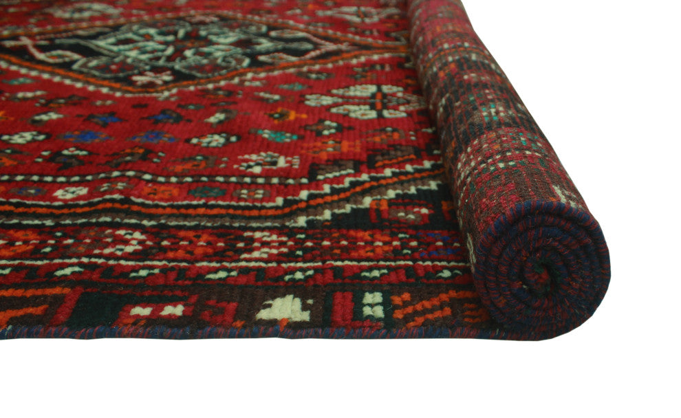 Fine Vintage Distressed Marlon Red Rug