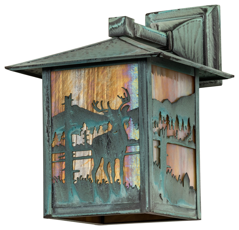 9 Wide Seneca Deer Creek Solid Mount Wall Sconce