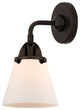 Small Cone Sconce, Oil Rubbed Bronze, Matte White, Matte White