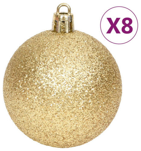 vidaXL Christmas Bauble Set 70 Piece Christmas Ball for Xmas Tree Gold and Red