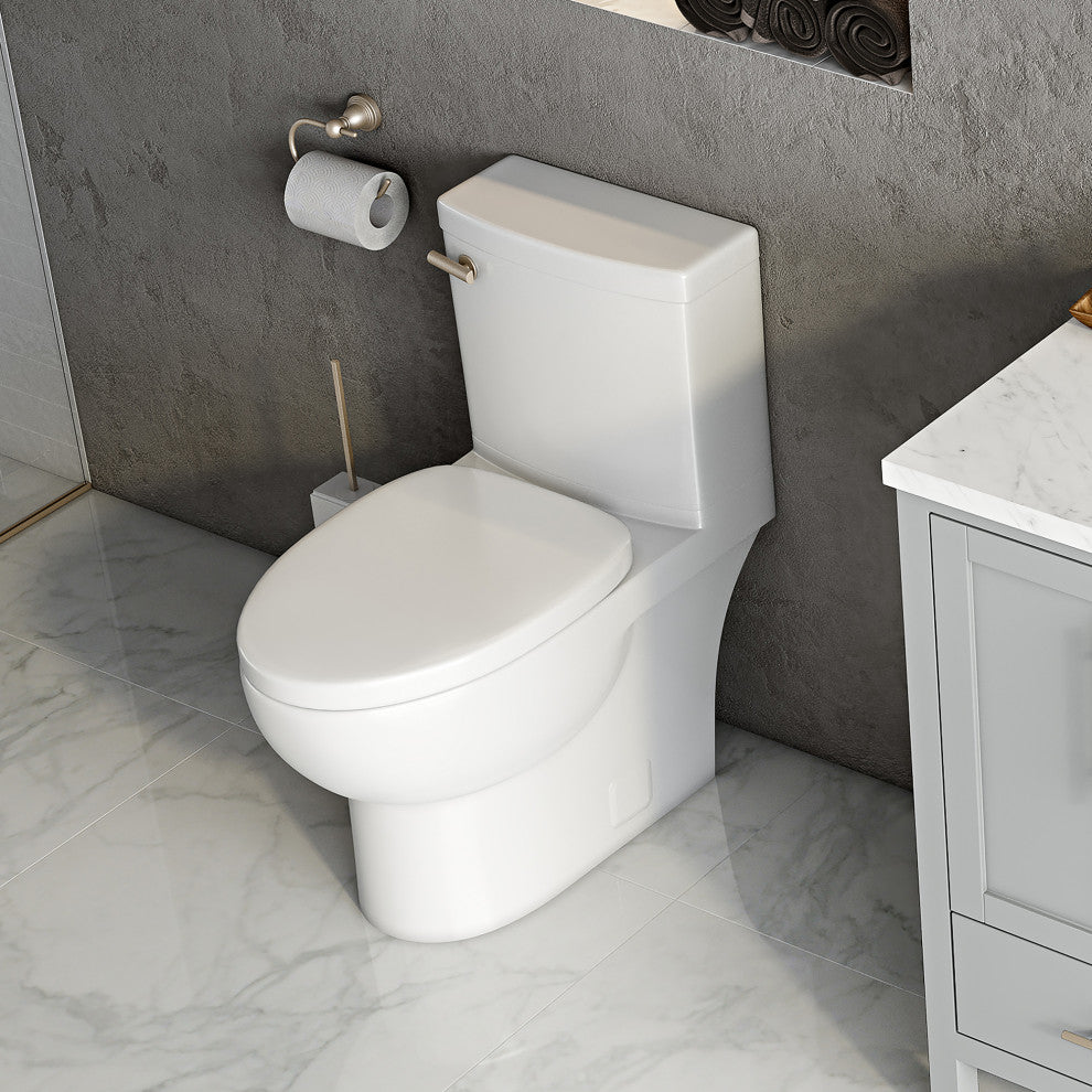 Malibu II 2P Toilet, White, 10" Rough-in