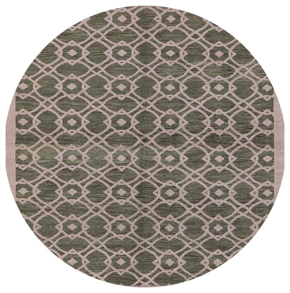 Ahgly Company Indoor Round Mid-Century Modern Area Rugs, 4' Round