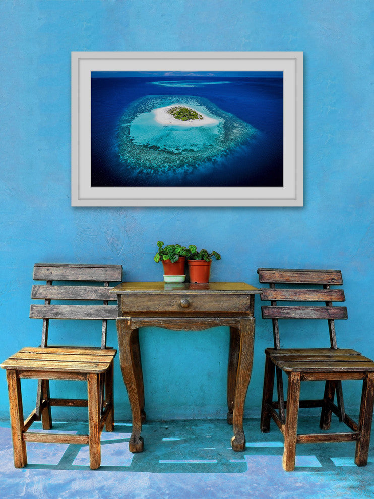 "White Sand Island" Framed Painting Print