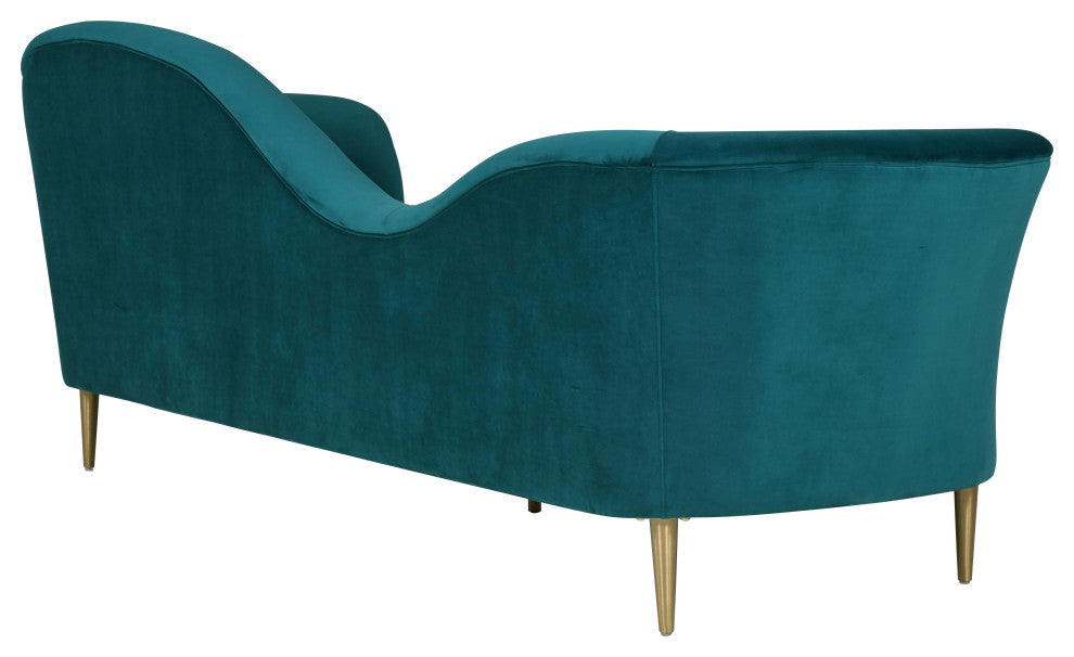 Plato Aqua Velvet Sofa