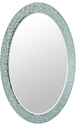 Jewel Oval Frameless Mirror 31.5"x23.6" Oval Wall Mirror