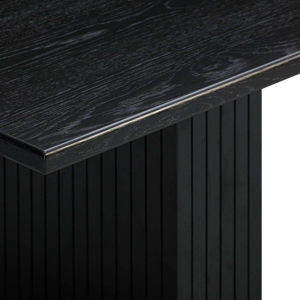 Chelsea Rectangular Dining Table, Black Oak