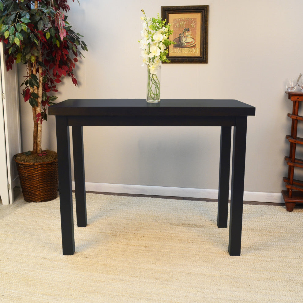 Waverly Thick Top Bar Table, Antique Black