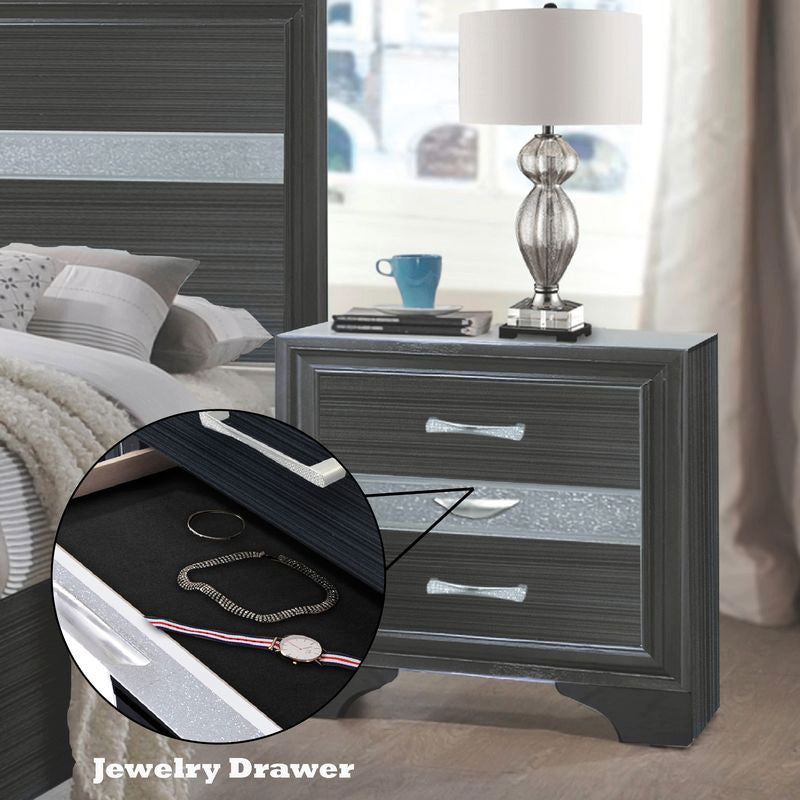 ACME Naima Nightstand, Black