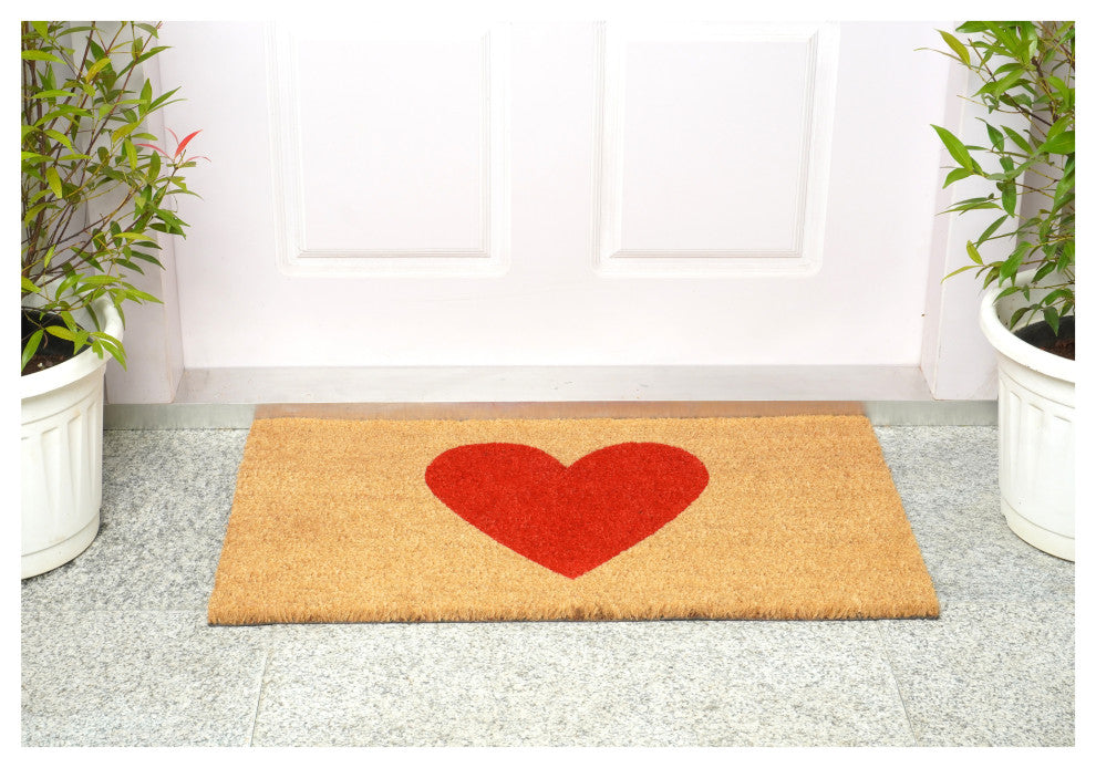Calloway Mills Red Heart Doormat, 24' X 36"