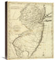 "State of New Jersey, 1796" Stretched Canvas Giclee by John Reid, 18"x22"