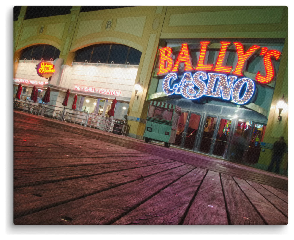 Low on the Boards Night Photography Canvas Wall Art Print, 16" X 20"