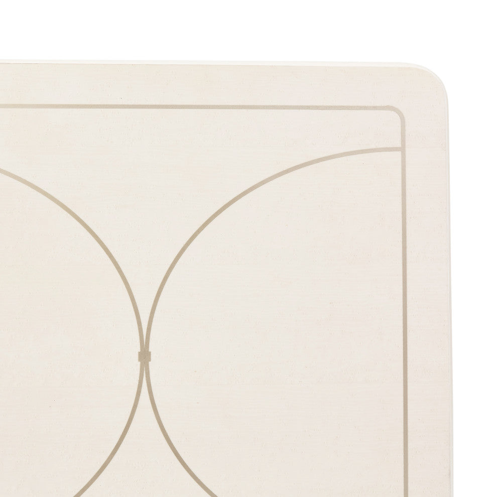 London Place Rectangular Cocktail Table - Creamy Pearl