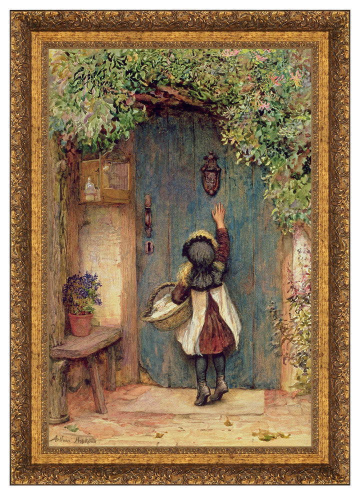 "The Visitor" Stretched Canvas Replica, 11"x13"