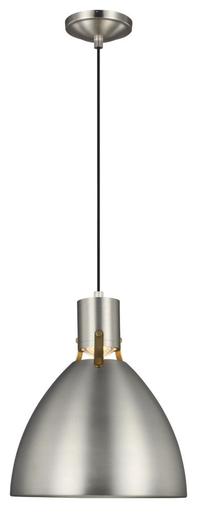 Brynne Small LED Pendant, Satin Nickel