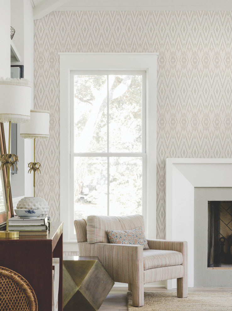 Lavender Diamond Marquise Wallpaper