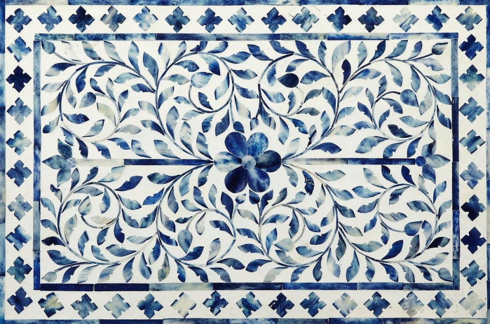 Handcrafted Indian Bone Inlay Chest By Butler