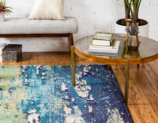 Rug Unique Loom Estrella Navy Blue Rectangular 3' 3 x 5' 3