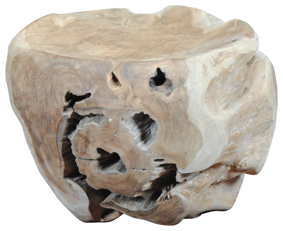 NSMC129 Teak Rootball Tractor Seat