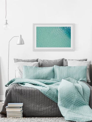 "Azul Sin Fin" Framed Painting Print, 18"x12"