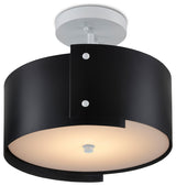 Ritsu Black Semi-Flush